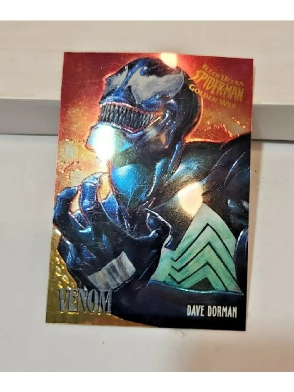 95 Fleer Ultra Spider Man - Golden Web Card Lot 4 Venom  Scorpion Carnage Lizard